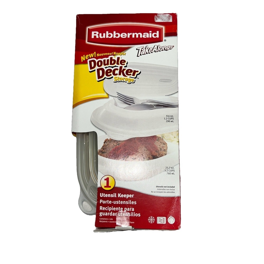 Vintage Rubbermaid TakeAlongs Double Decker Storage Lunch Container 2005 New‎